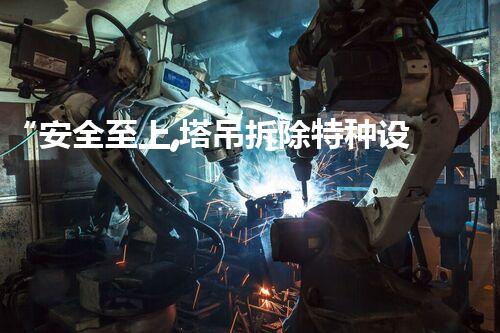 “安全至上,塔吊拆除特种设备事故零容忍,共创美好化工以后”
