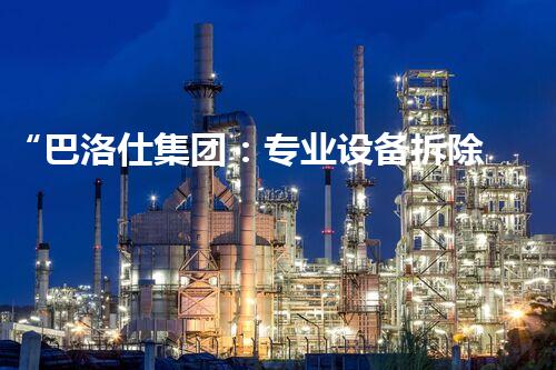 “巴洛仕集团：专业设备拆除回收，报价通明，服务杰出！”