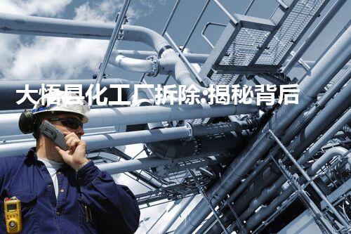 大悟县化工厂拆除:揭秘背后的惊人真相!