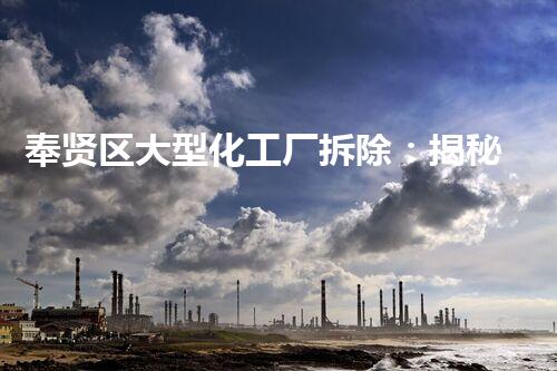 奉贤区大型化工厂拆除：揭秘废墟中的秘密！