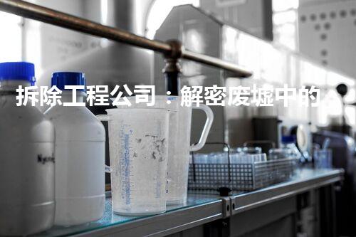 拆除工程公司：解密废墟中的财富！