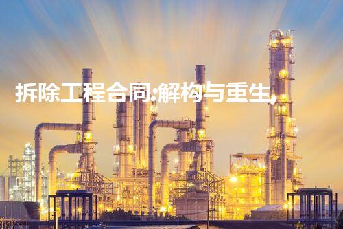 拆除工程合同:解构与重生,探秘建筑背后的故事!