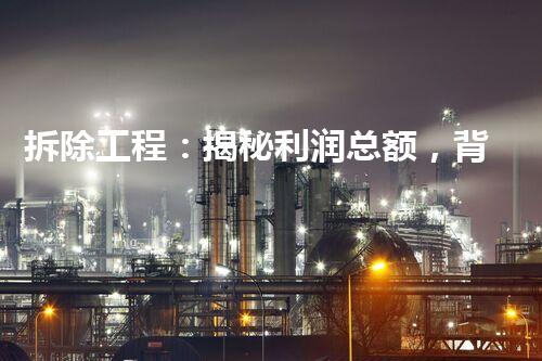 拆除工程：揭秘利润总额，背后的惊人秘密！