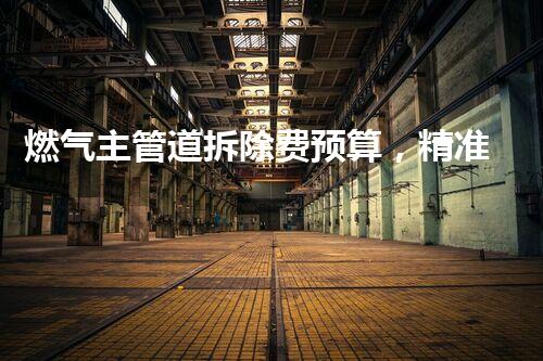 燃气主管道拆除费预算，精准规划，保障工程顺利进行