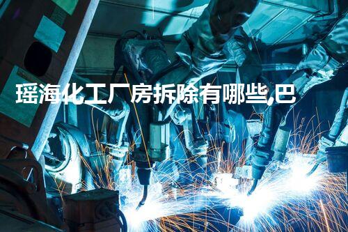 瑶海化工厂房拆除有哪些,巴洛仕专业团队保驾护航
