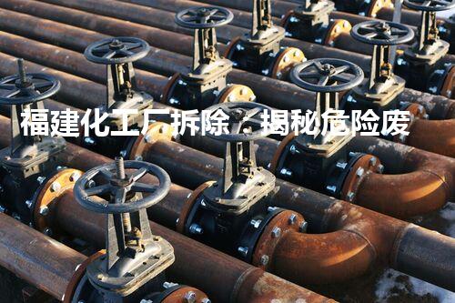 福建化工厂拆除：揭秘危险废物的消失之谜！